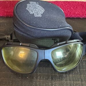 Harley-Davidson Black and Gold Wearable Glasses